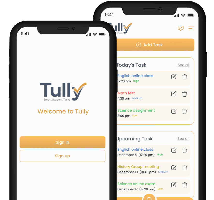 Tully mobile app previews